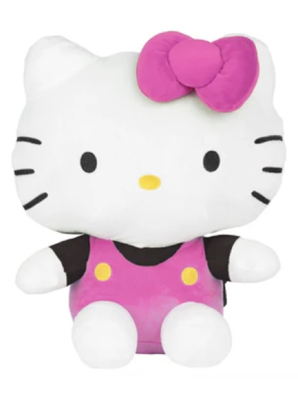 Hello Kitty XL Plush Backpack Pink Black Adjustable Bag
